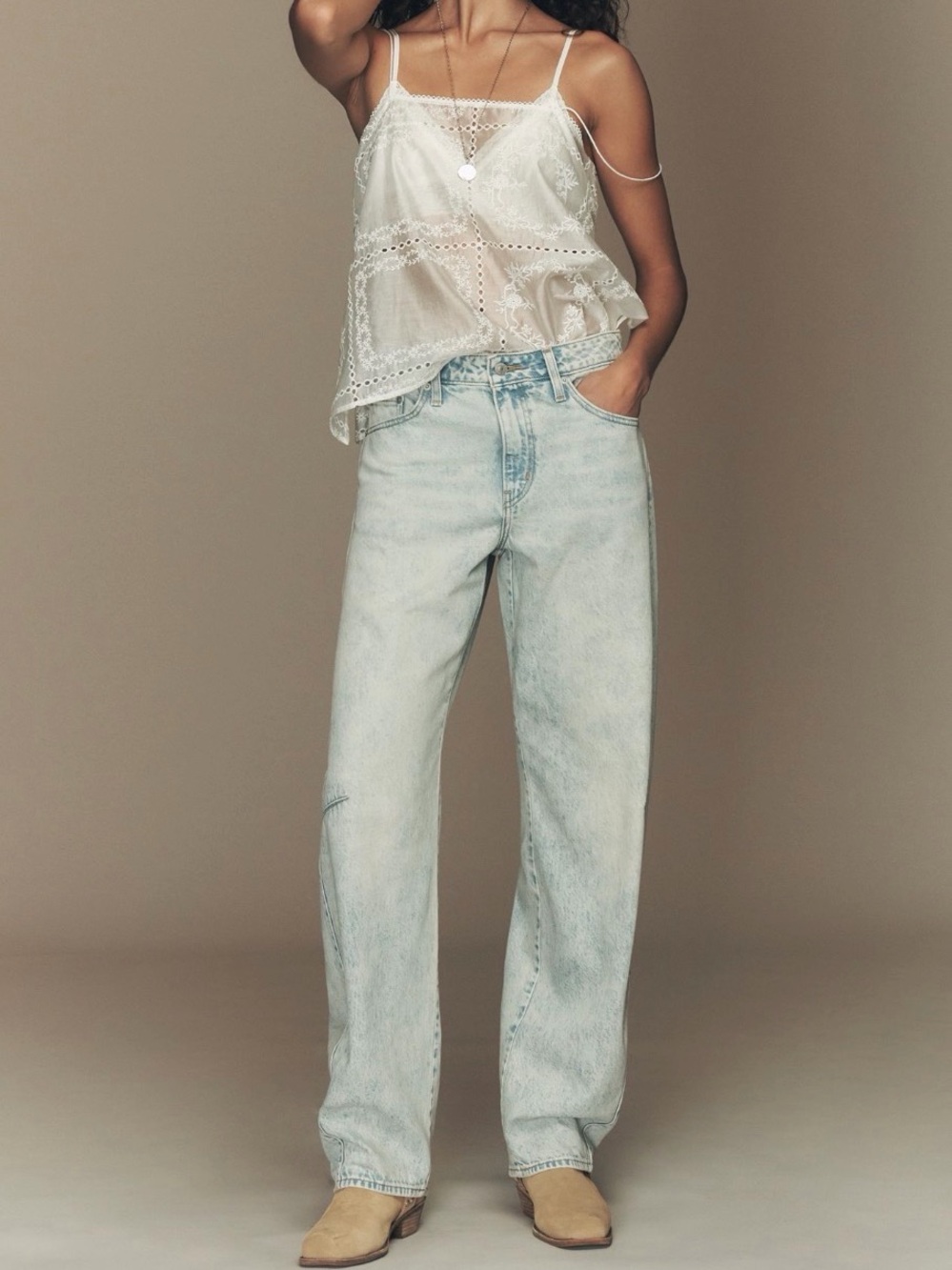 Levi’s Cotton Baggy Dad High-rise Barrel Jeans